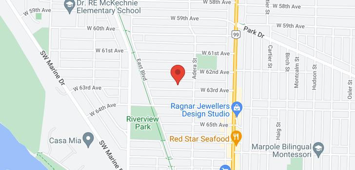 map of 1645 W 63RD AVENUE